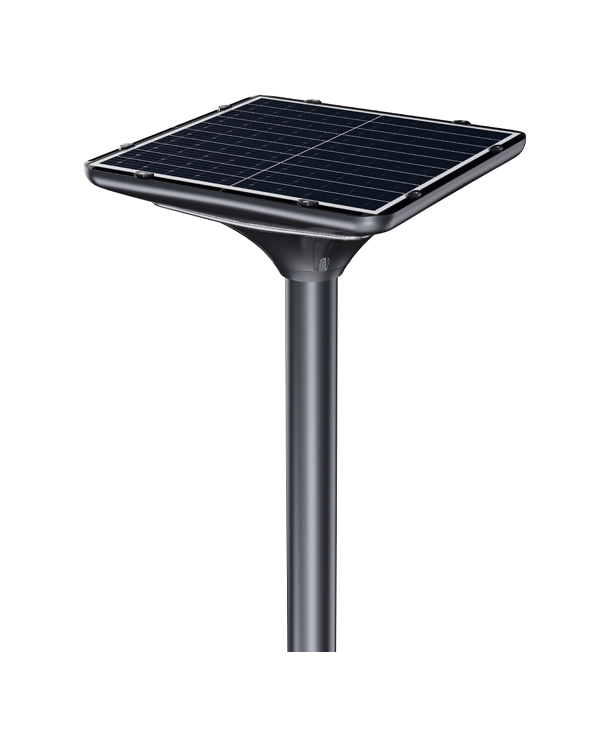 Lampe solaire de jardin à LED à anneau carré de 40 W (standard)