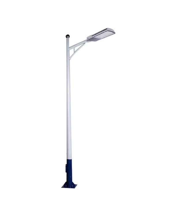 Poteau de lampadaire conique à bras unique