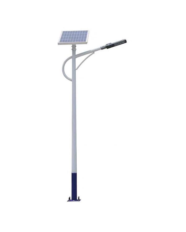 Poteau de lampadaire carré à bras unique