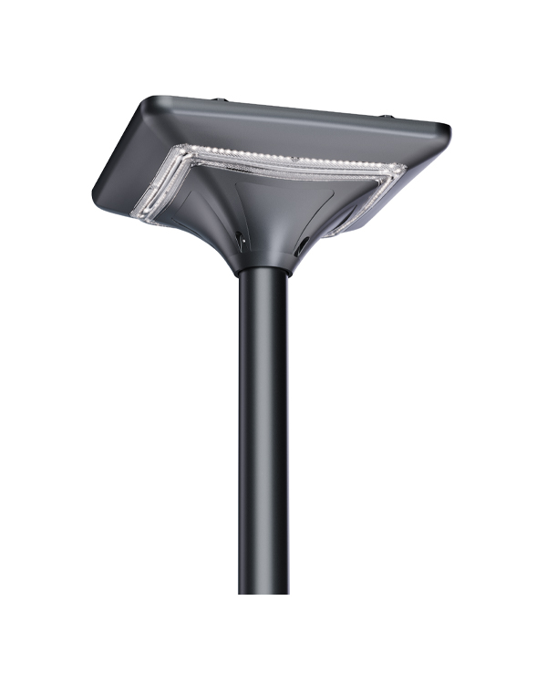 Lampe de jardin solaire à émission latérale de 40 W en forme de boîte carrée