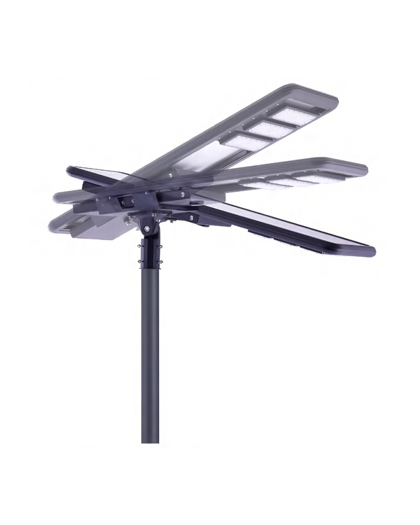 Lampadaire solaire tout-en-un à double tête série DS