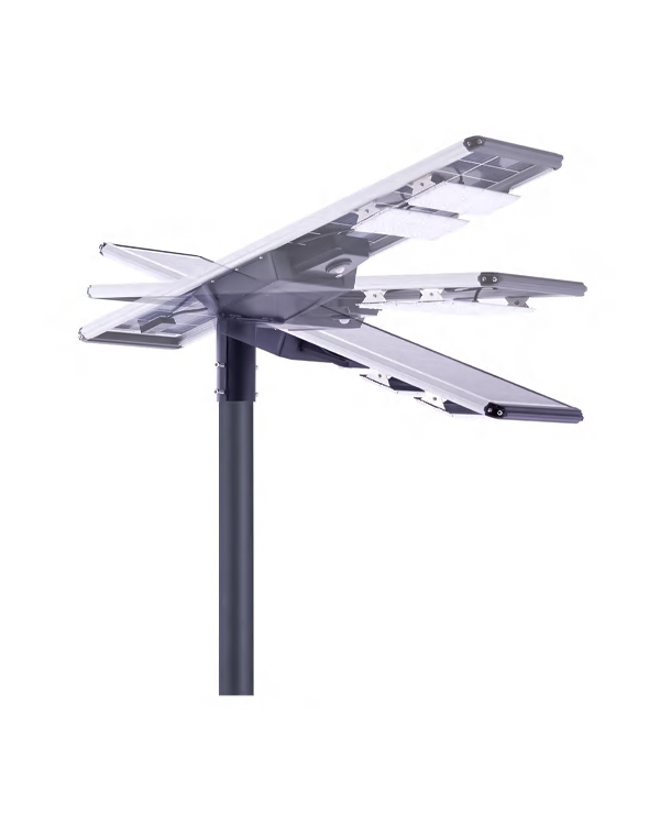 Lampadaire solaire tout-en-un transparent double face série LT