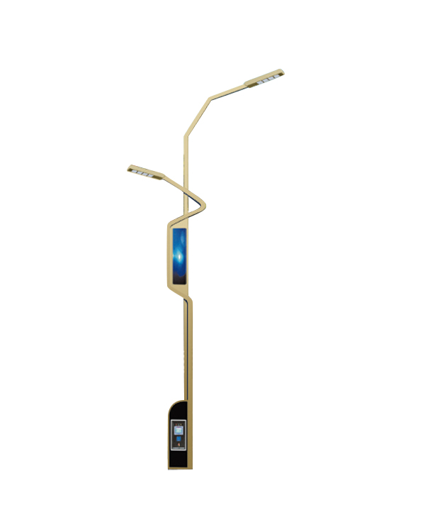 Poteau lumineux intelligent pour route urbaine ZHLU-01