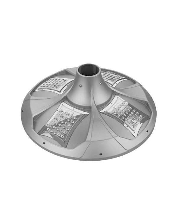 Lampe solaire de jardin en titane à disque de 30 W