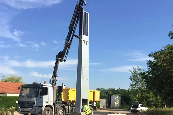 Projet de lampadaire solaire, France