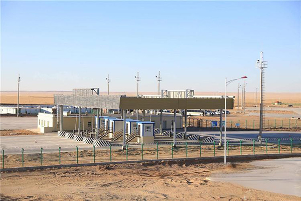 Projet d'éclairage public à lampes à pôles hauts pour le parc logistique de Zaman Uud en Mongolie